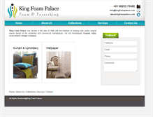 Tablet Screenshot of kingfoampalace.com